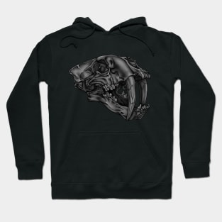 Sabre Tooth Tiger B&W Hoodie